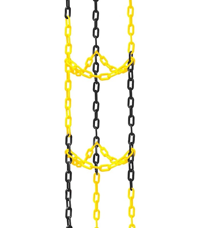 Wieszak na 4 piłki - CZARNO-ŻÓŁTY