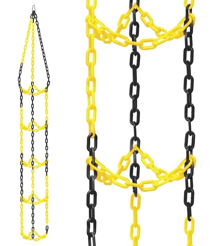 Wieszak na 5 piłek - Czarno-Żółty