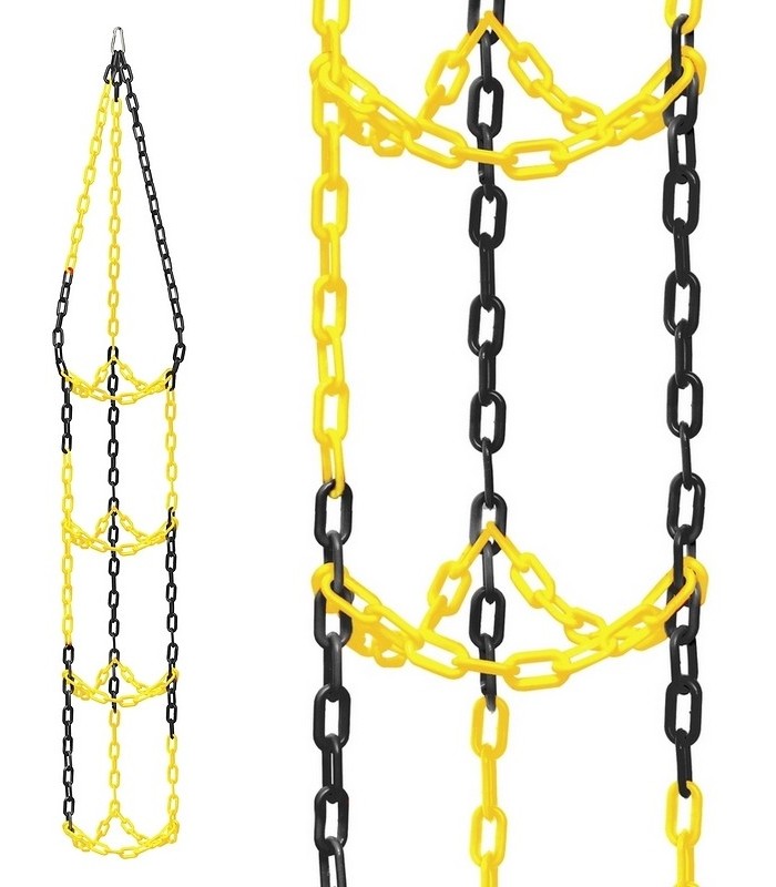 Wieszak na 4 piłki - CZARNO-ŻÓŁTY