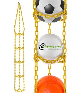 Wieszak na 5 piłek - żółty