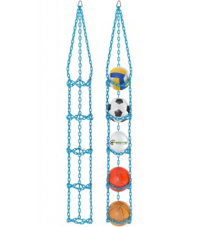 Wieszak na 5 piłek - TURKUSOWY