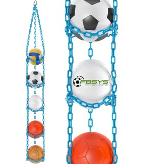 Wieszak na 5 piłek - TURKUSOWY