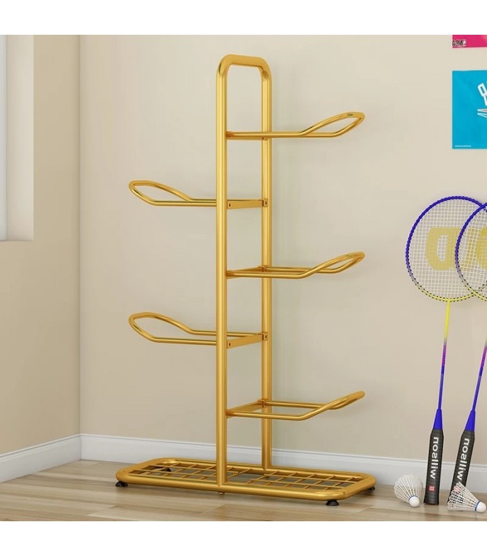 Stojak metalowy na 5 piłek - M5 - złoty