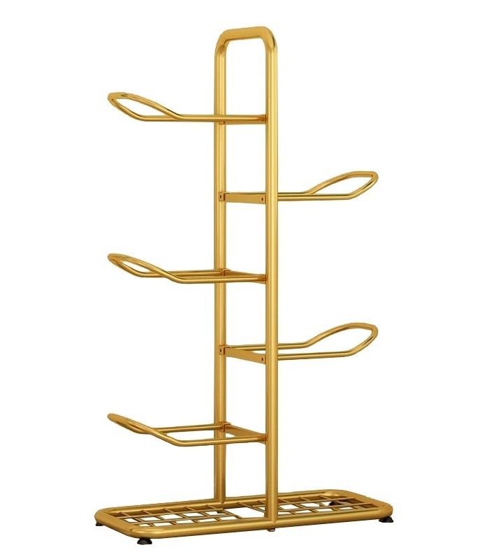 Stojak metalowy na 5 piłek - M5 - złoty