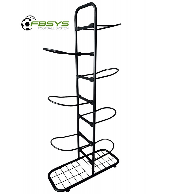 Stojak metalowy na 7 piłek - M7 - czarny