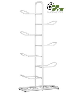 Stojak metalowy na 7 piłek - M7 - biały