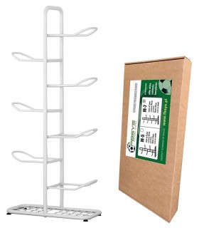 Stojak metalowy na 7 piłek - M7 - biały